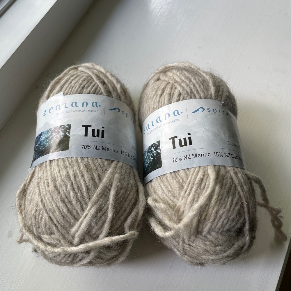 2 Balls Zealana Tui yarn